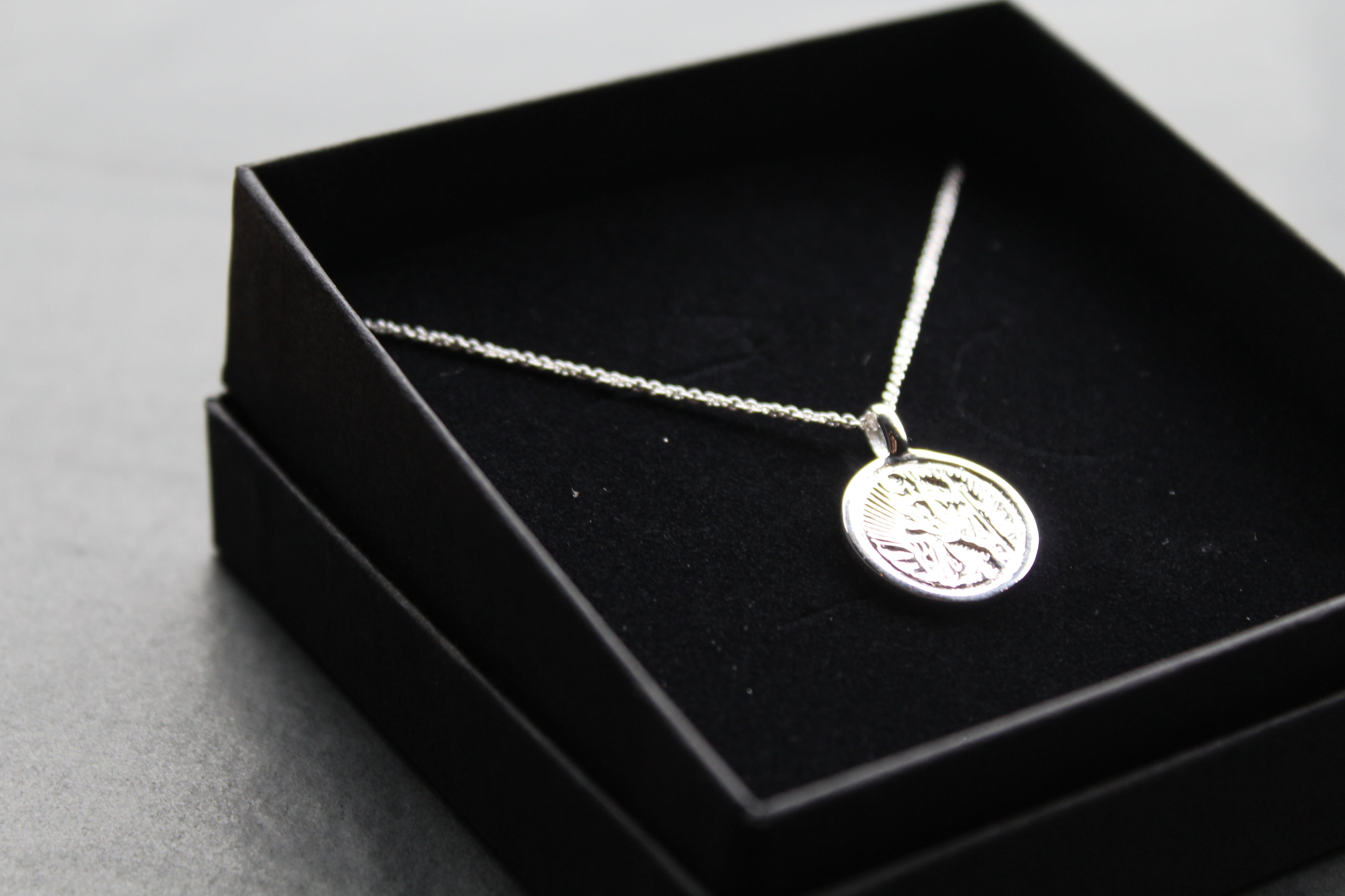 Silver St Christopher with Chain