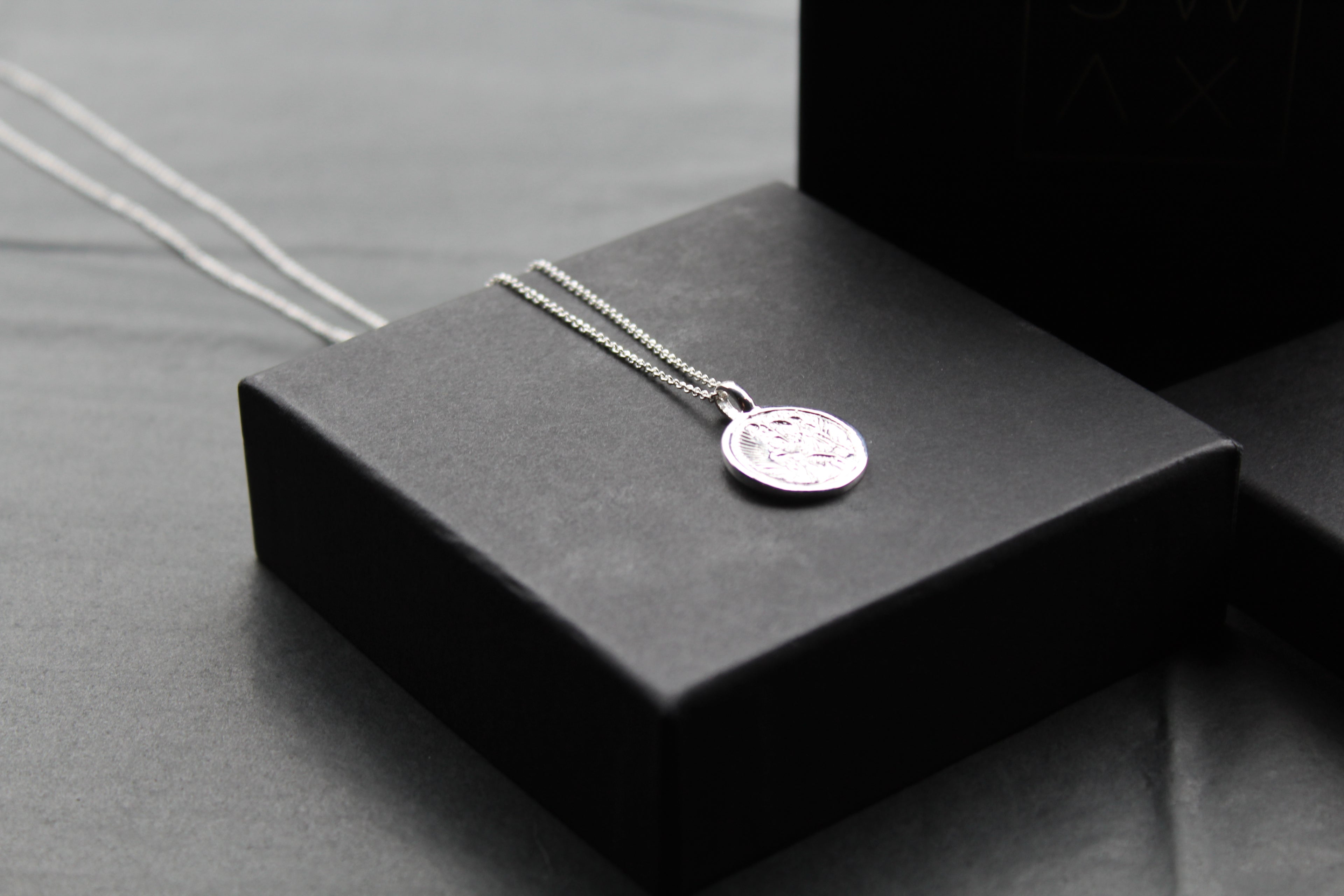 Silver St Christopher with Chain