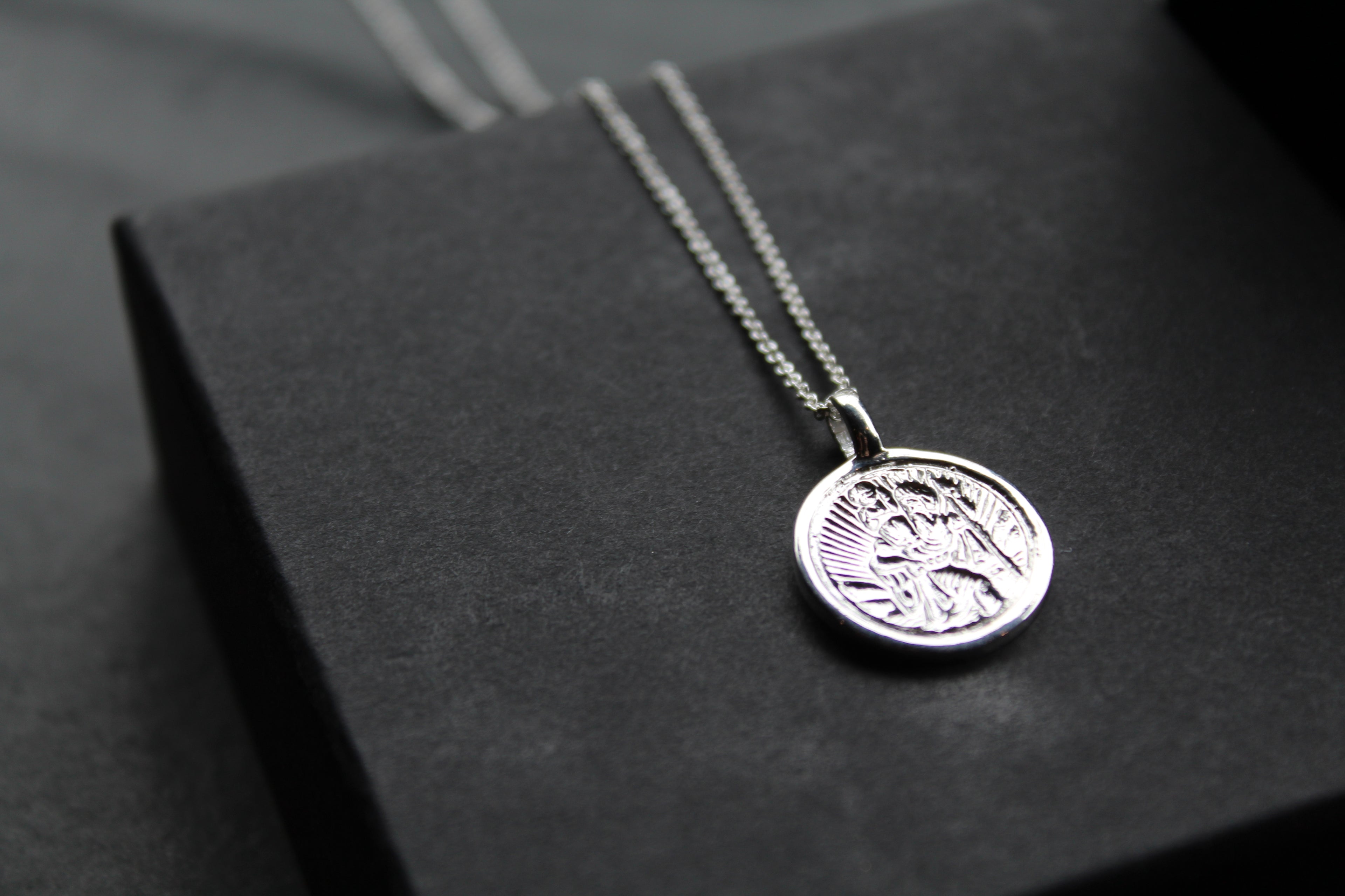 Silver St Christopher with Chain