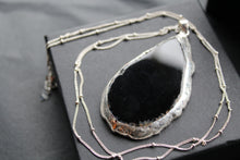 Load image into Gallery viewer, Black Agate Crystal Long Length Necklace
