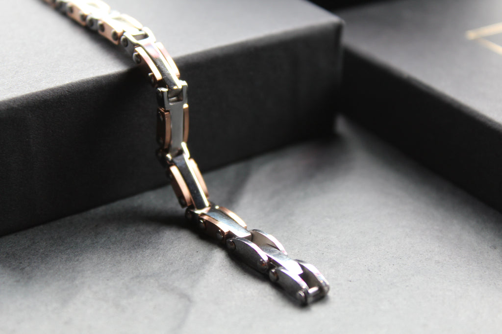 Skinny Steel Link Bike Chain Bracelet