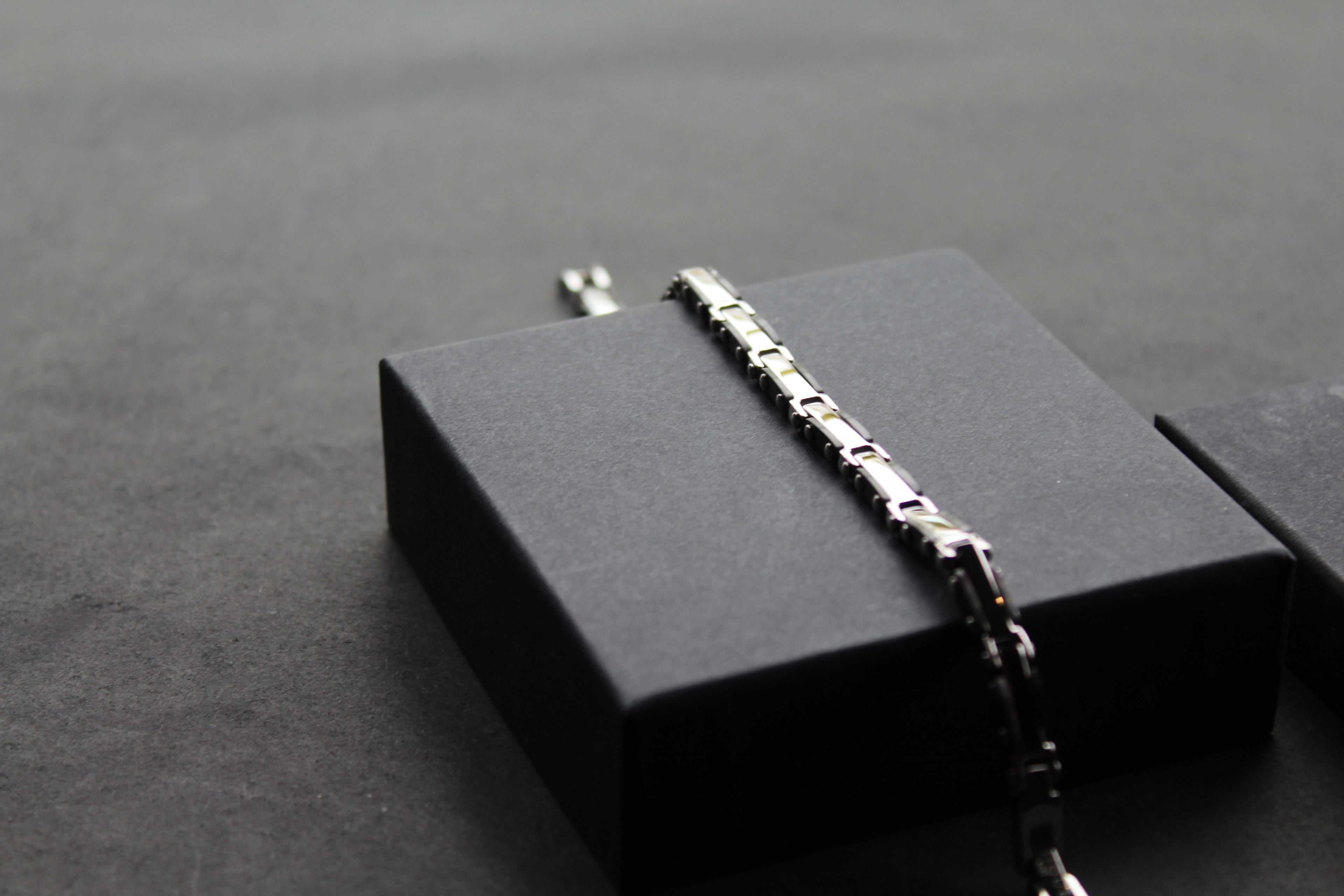 Skinny Steel Link Bike Chain Bracelet