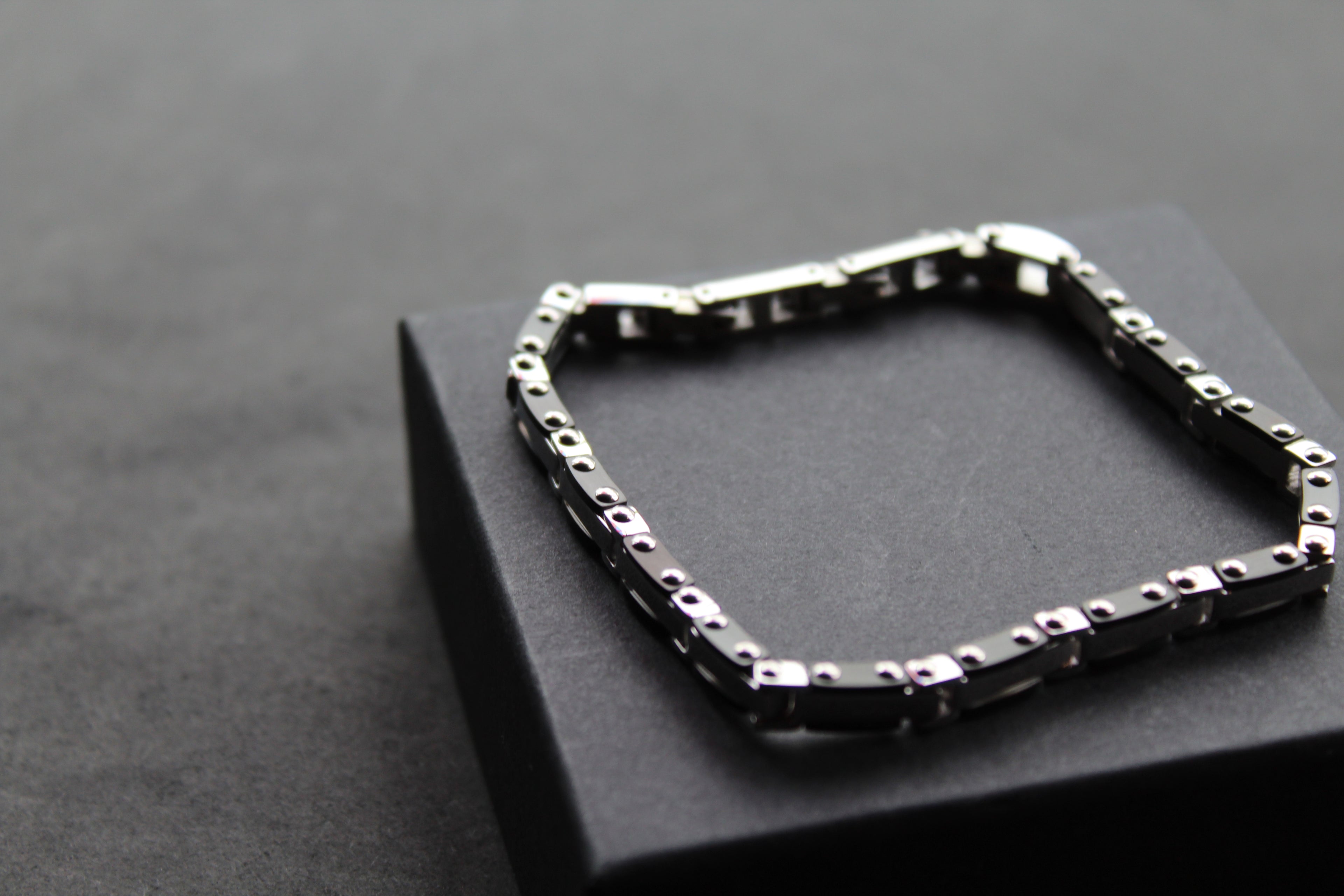 Skinny Steel Link Bike Chain Bracelet