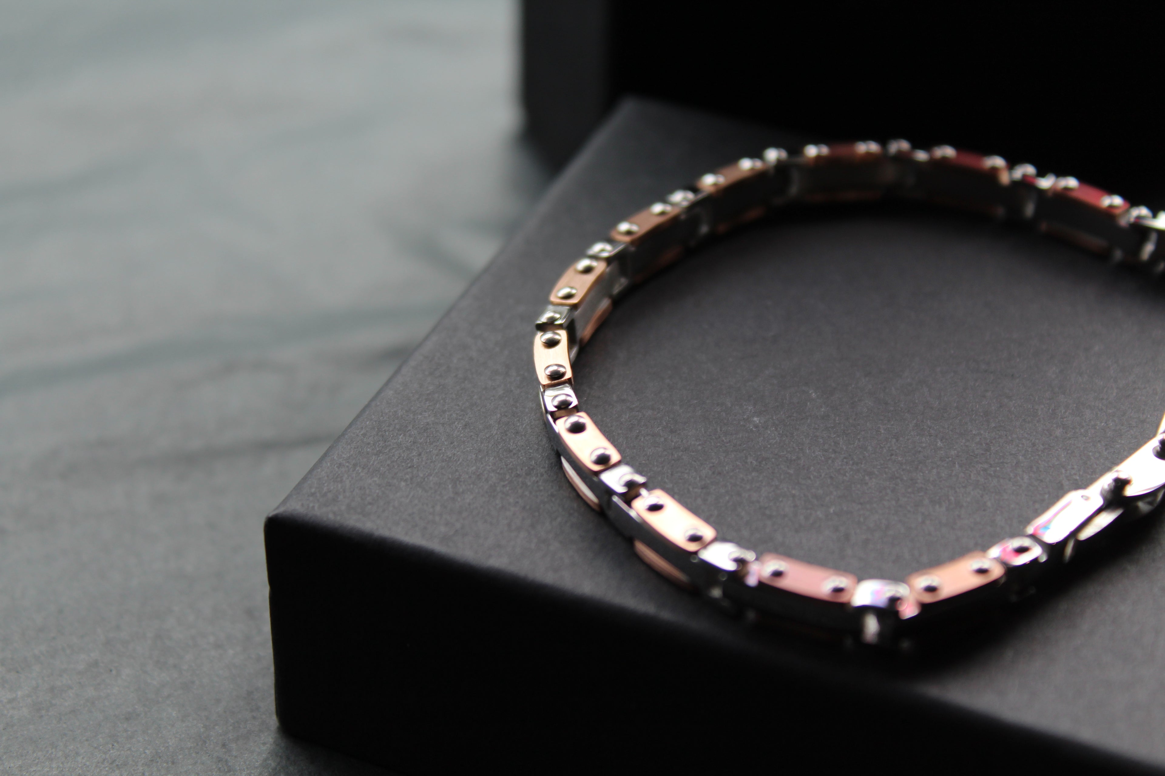 Skinny Steel Link Bike Chain Bracelet