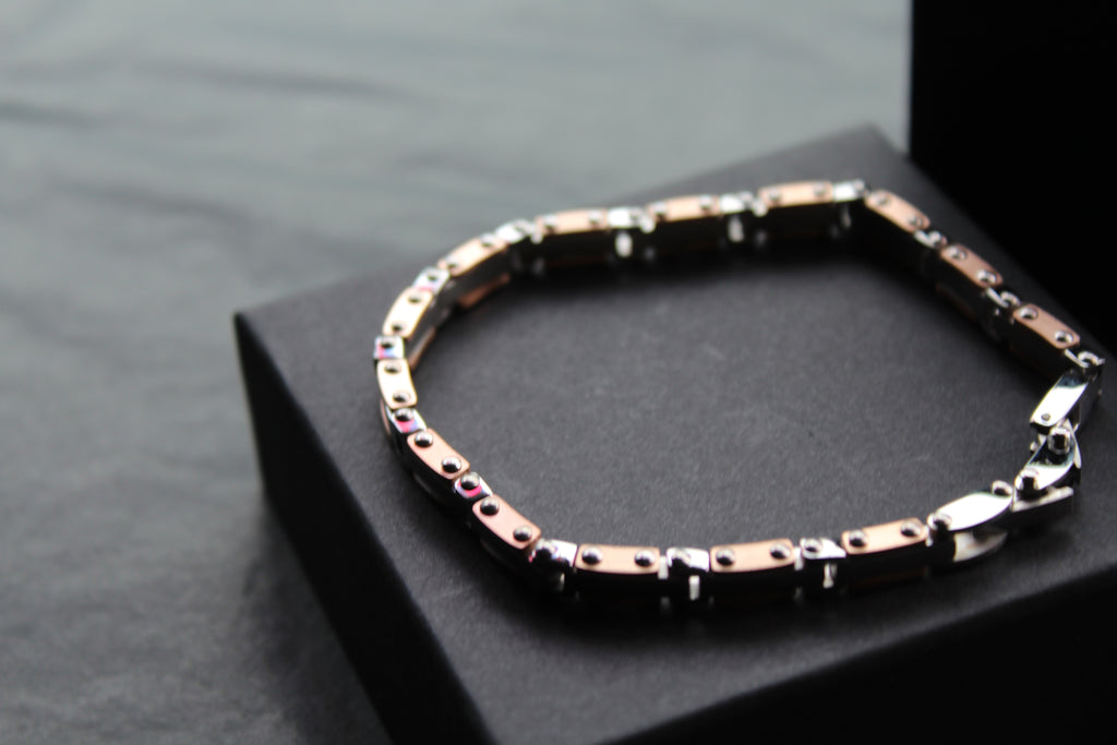 Skinny Steel Link Bike Chain Bracelet
