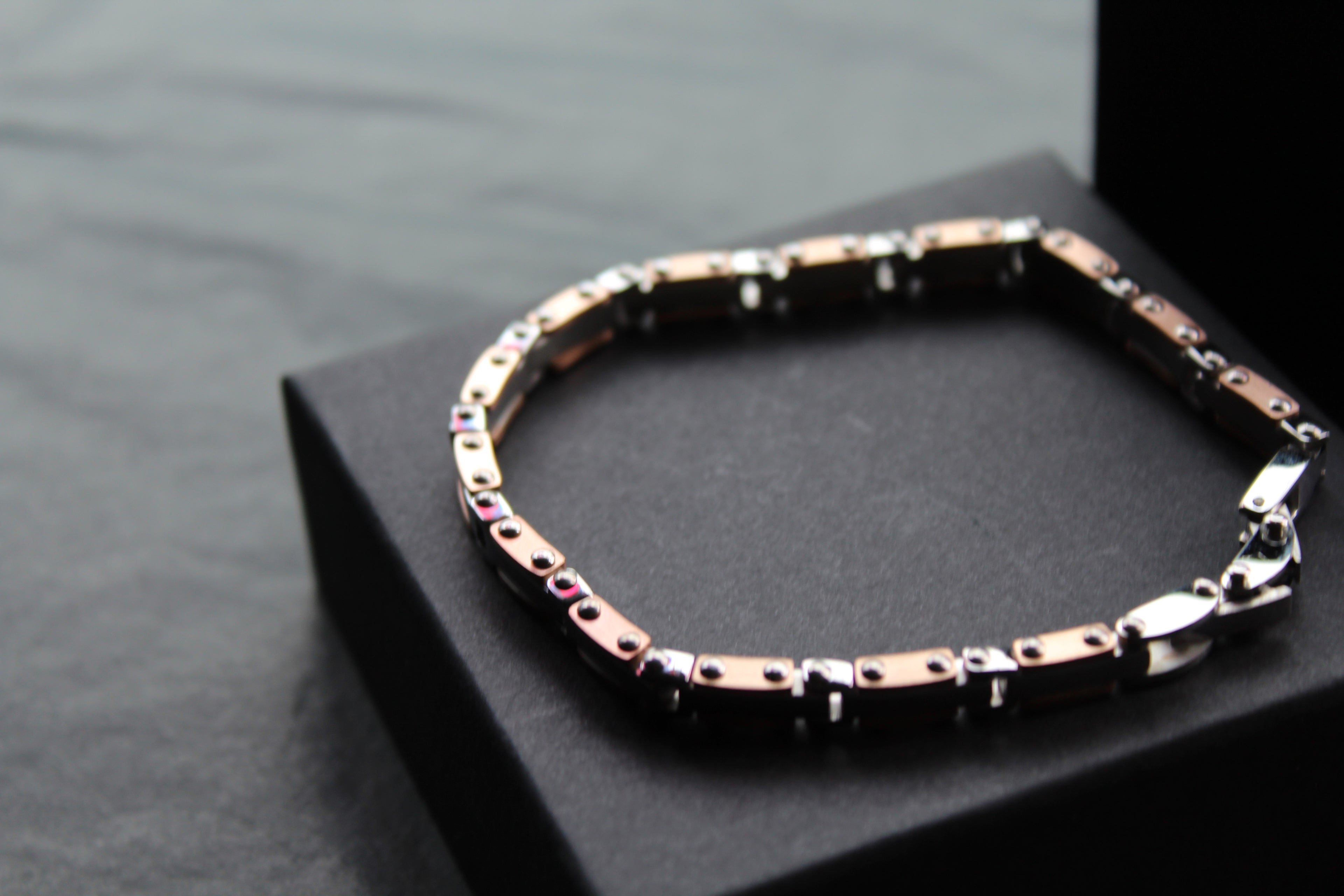 Skinny Steel Link Bike Chain Bracelet