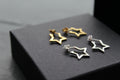 Small Plain Open Star Stud Hoops