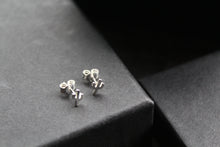 Load image into Gallery viewer, Small Silver Cactus Studs
