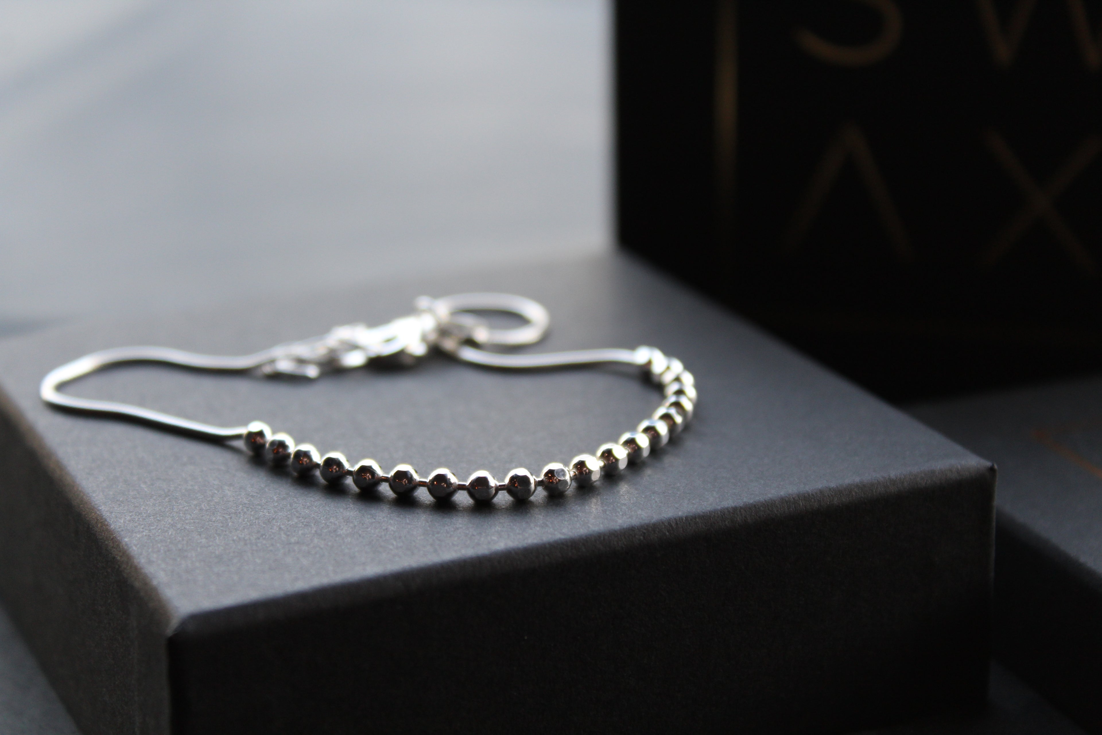 Snake Chain Anklet with Beads