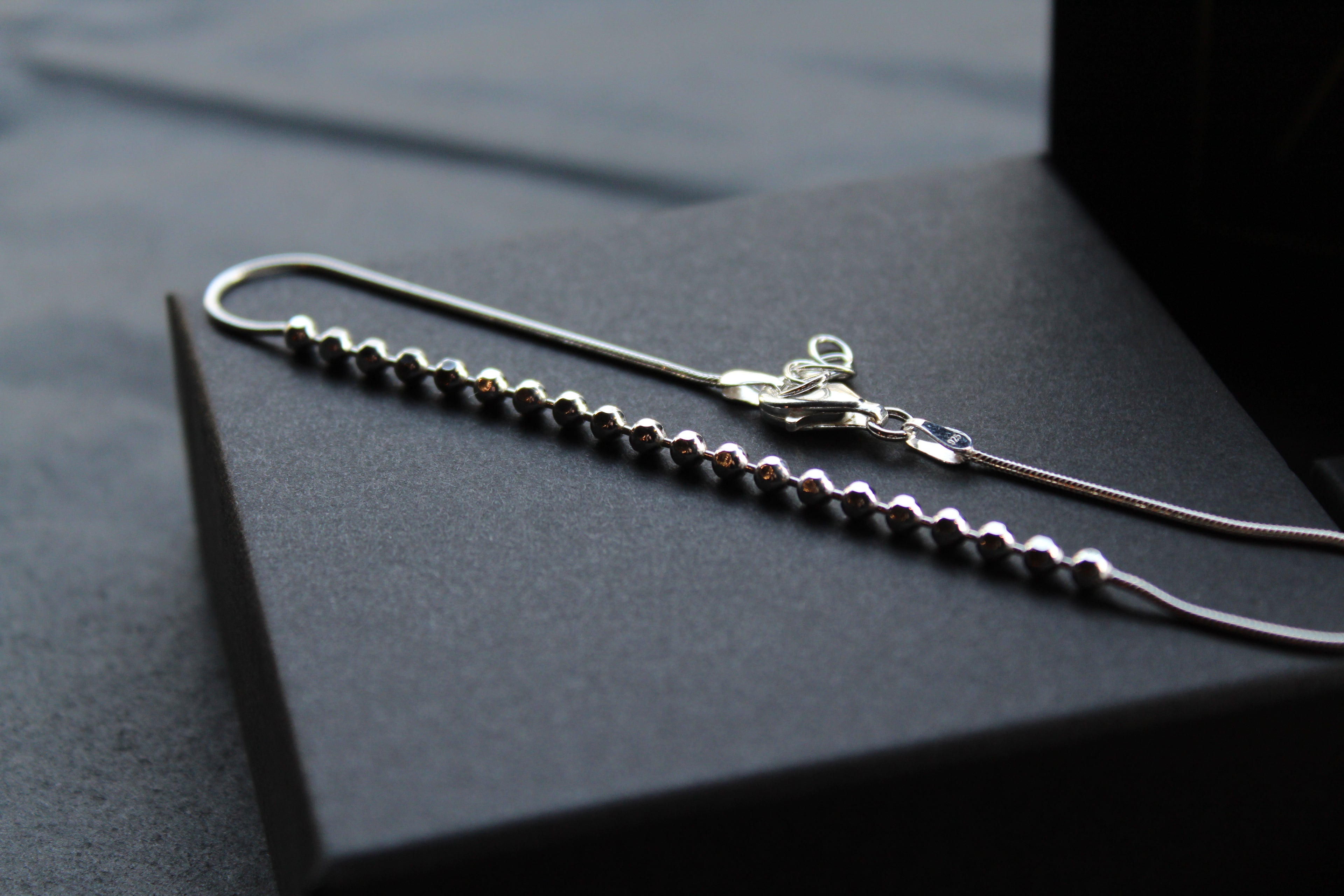 Snake Chain Anklet with Beads