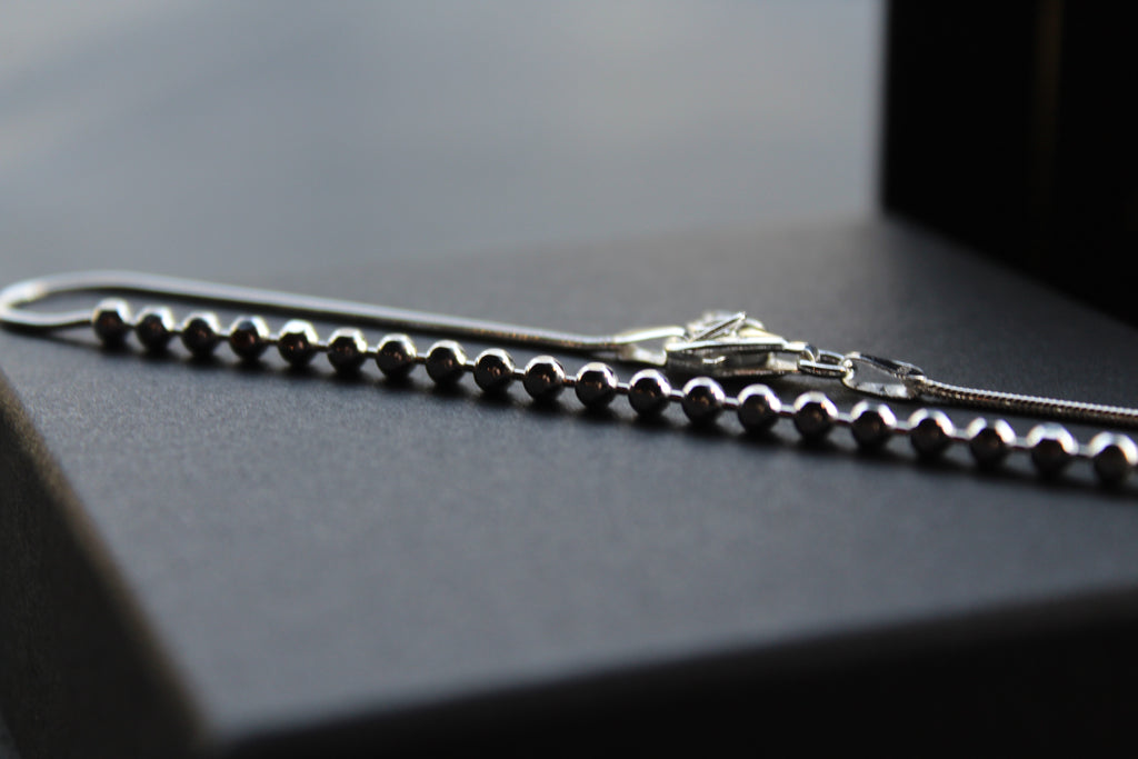 Snake Chain Anklet with Beads