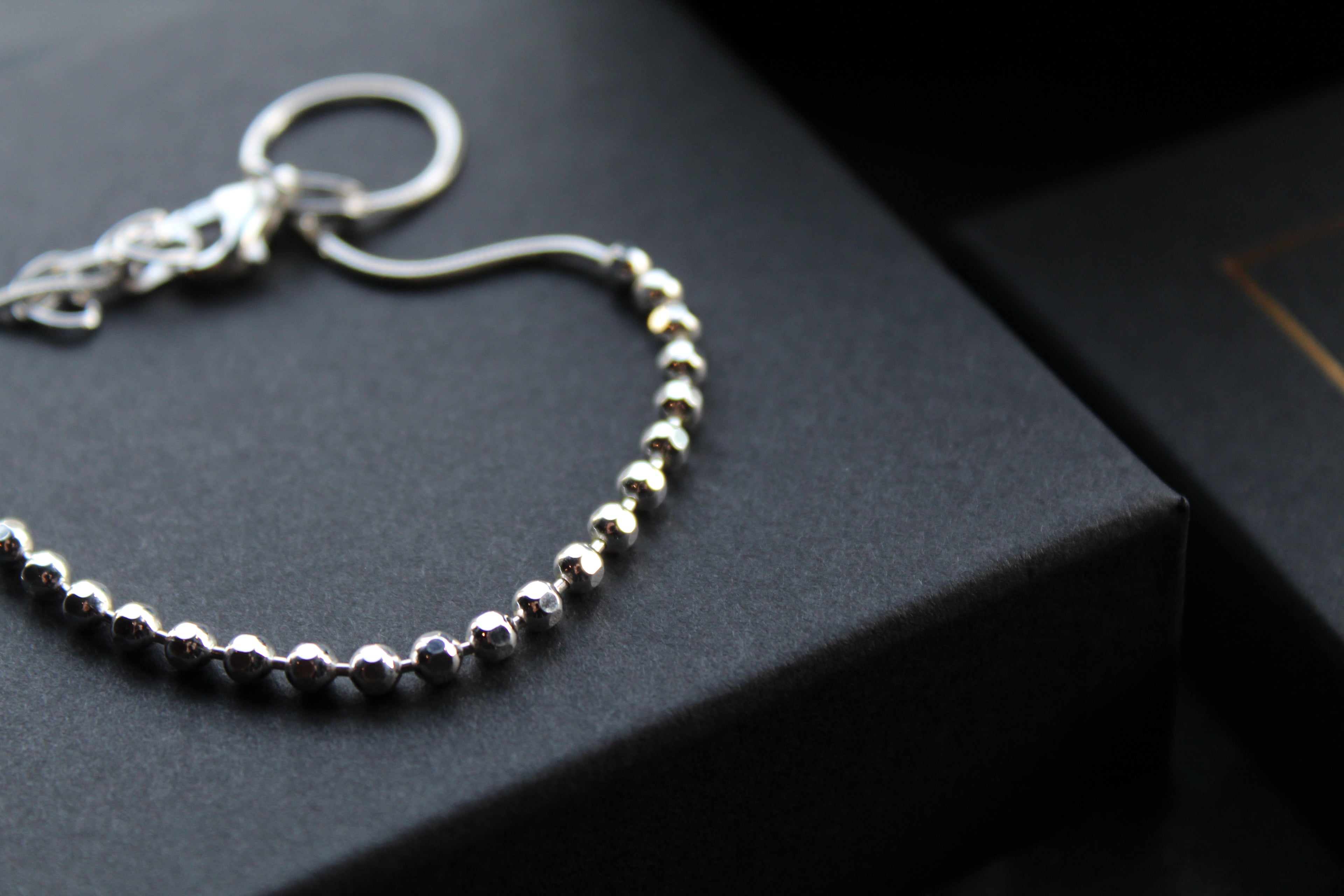 Snake Chain Anklet with Beads