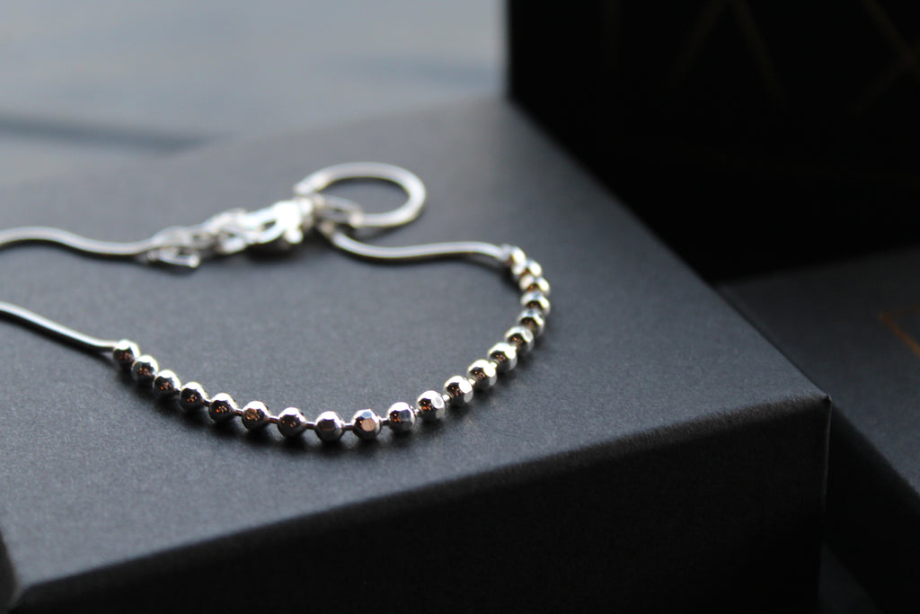 Snake Chain Anklet with Beads