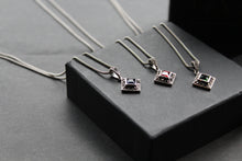 Load image into Gallery viewer, Square Cubic Zirconia Marcasite Necklaces
