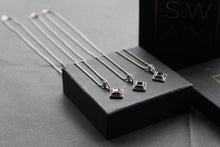 Load image into Gallery viewer, Square Cubic Zirconia Marcasite Necklaces
