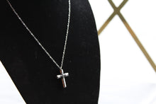 Load image into Gallery viewer, Stainless Steel Cross Pendant with Black IP Plating

