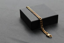 Load image into Gallery viewer, Stainless Steel Polished Bracelet Yellow Gold IP Open Chain

