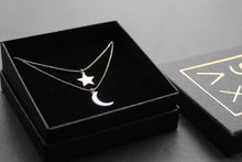 Load image into Gallery viewer, Star &amp; Moon Layer Necklace
