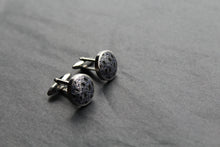 Load image into Gallery viewer, Steel Paisley Style Cufflinks
