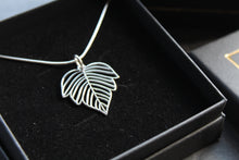 Load image into Gallery viewer, Sterling Silver Wide Leaf Pendant
