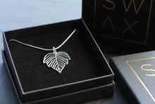 Load image into Gallery viewer, Sterling Silver Wide Leaf Pendant
