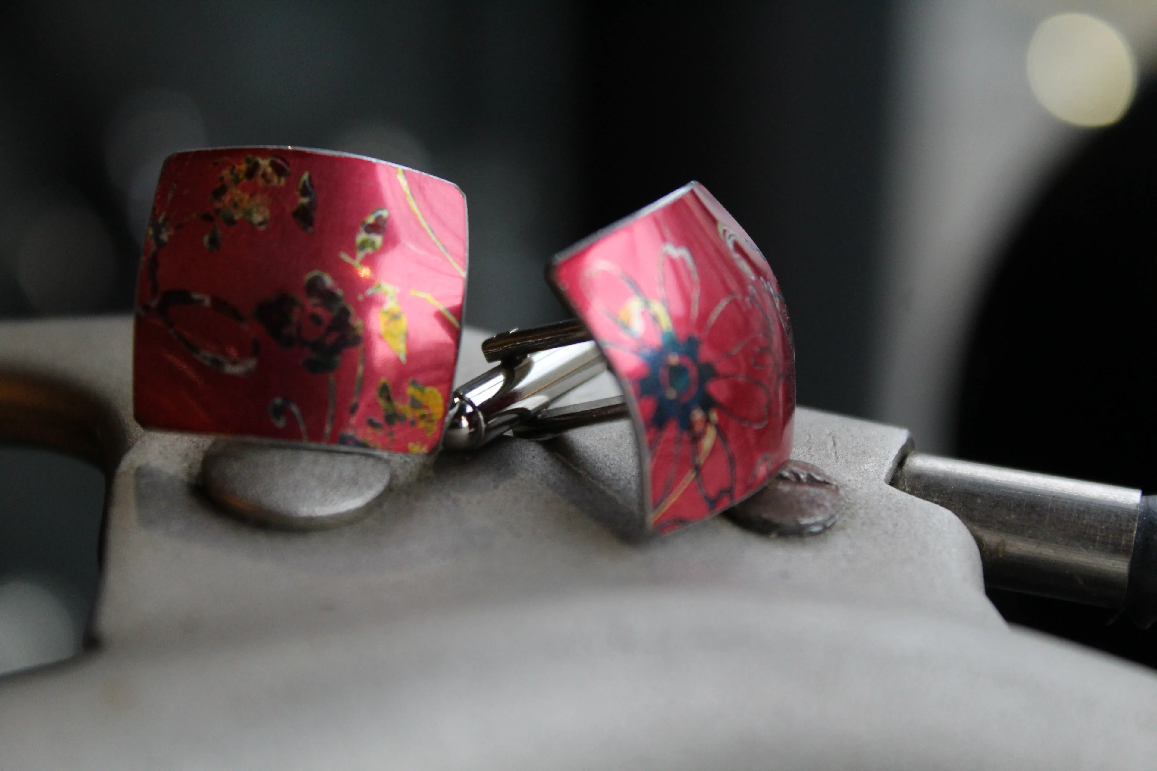 Aluminium Cufflinks - Swax Jewellery Barmouth