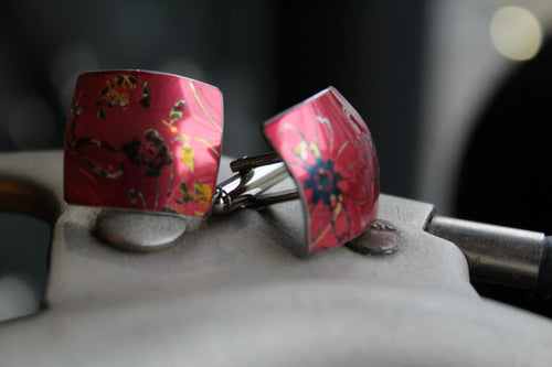 Aluminium Cufflinks - Swax Jewellery Barmouth