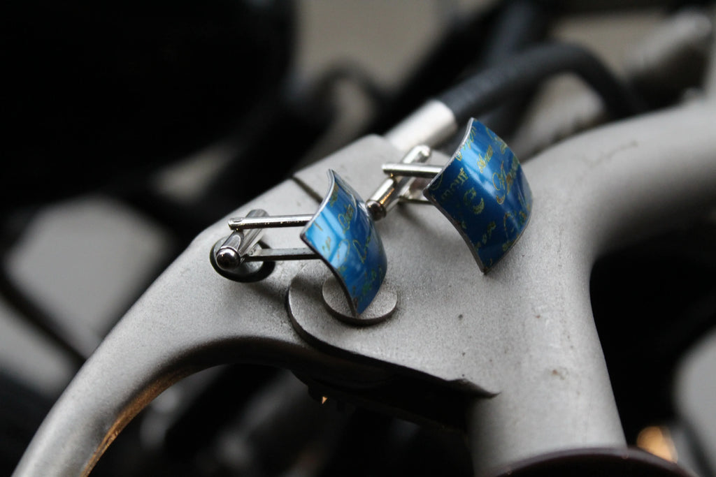 Aluminium Cufflinks - Swax Jewellery Barmouth