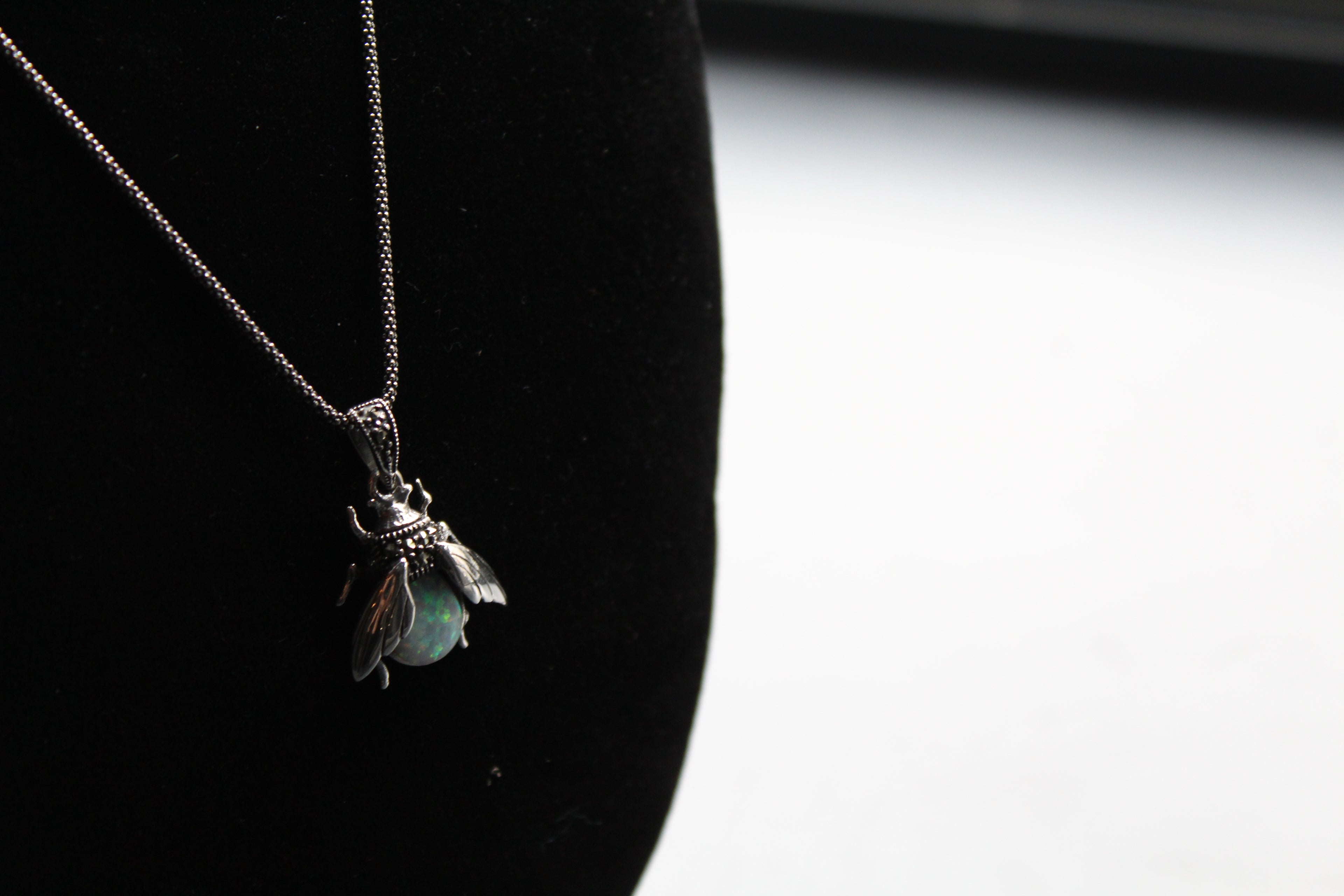 Marcasite Beetle Pendant