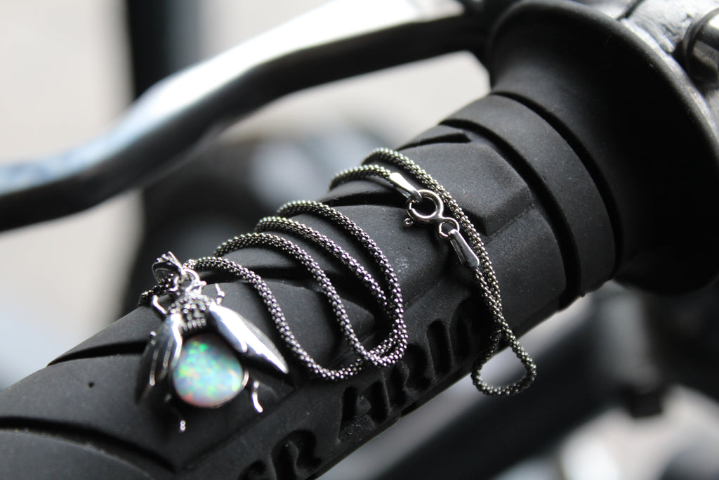 Marcasite Beetle Pendant