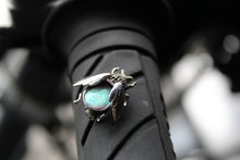 Load image into Gallery viewer, Marcasite Beetle Brooch with Opal
