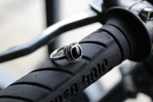 Load image into Gallery viewer, Square Marcasite and Onyx Ring
