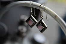 Load image into Gallery viewer, Marcasite Square Opal Drop Earring
