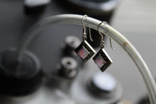 Load image into Gallery viewer, Marcasite Square Opal Drop Earring
