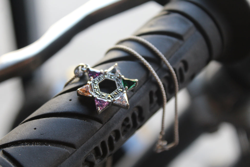 Star Of David Marcasite Pendant