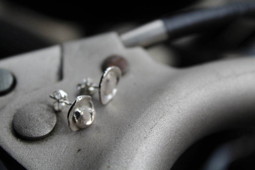 Silver Rain Drop Stud