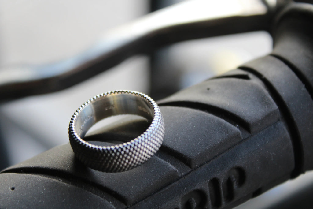 7mm Oxidized Dots Ring - Swax Jewellery Barmouth