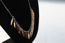 Load image into Gallery viewer, Multi Tone Feather Necklace
