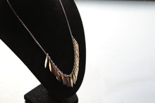 Load image into Gallery viewer, Multi Tone Feather Necklace
