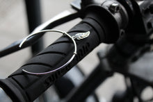 Load image into Gallery viewer, Silver Cuff with angel wing charm
