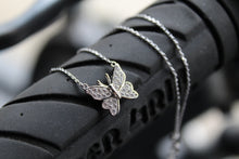 Load image into Gallery viewer, Clear CZ Butterfly Necklace
