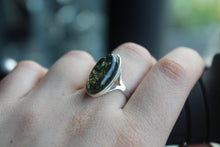 Load image into Gallery viewer, Green Amber Ring
