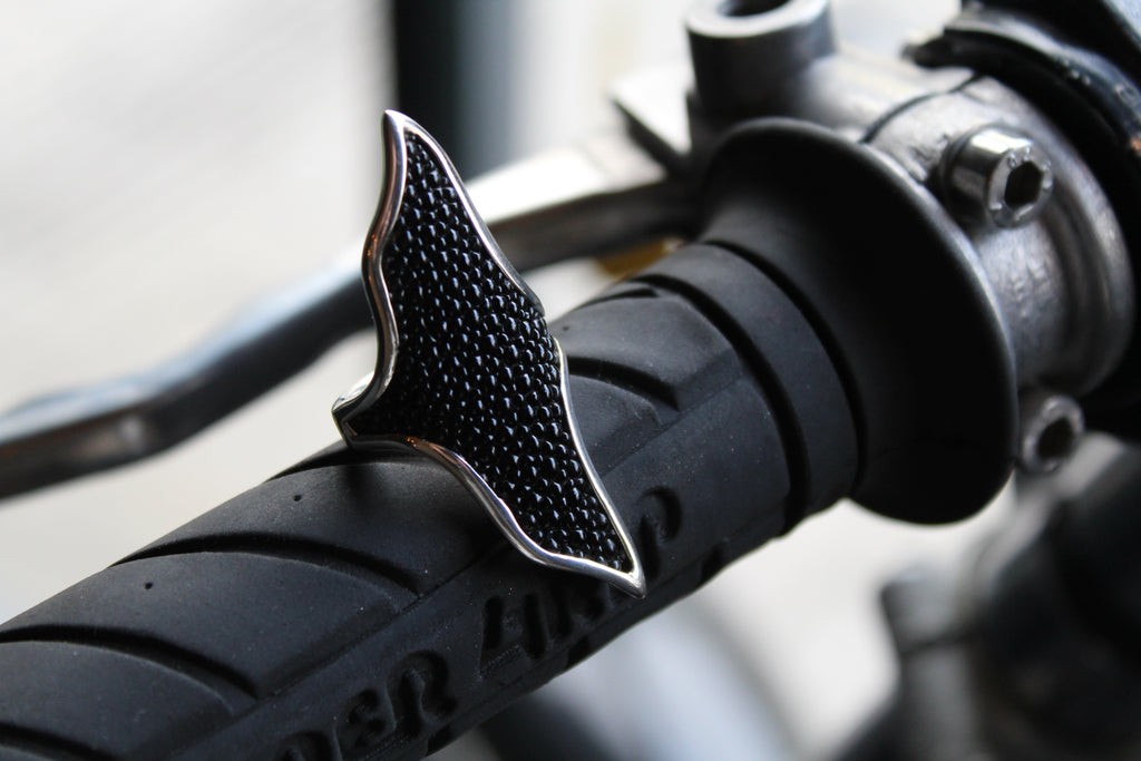 Fish Leather Sting Ray Ring