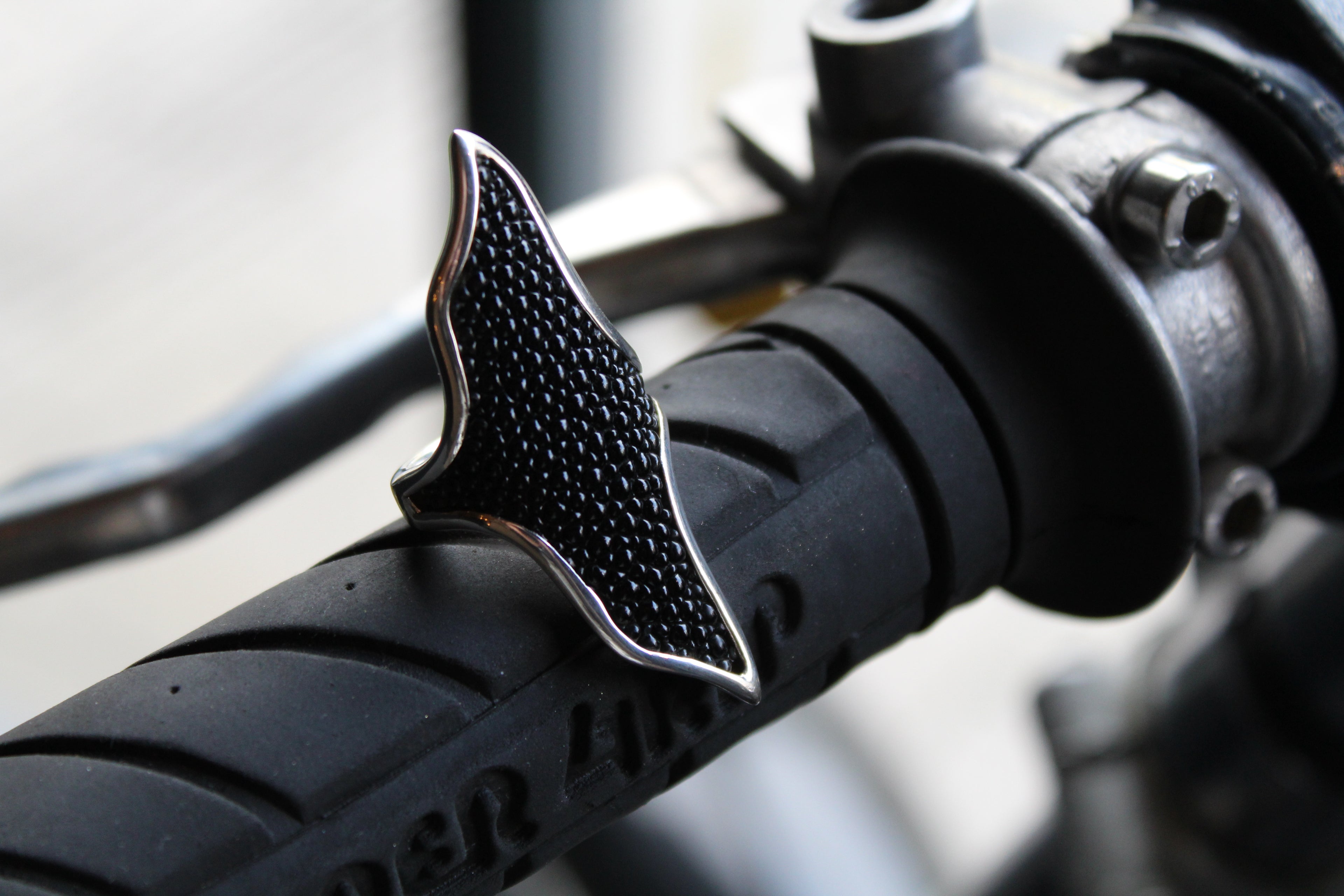 Fish Leather Sting Ray Ring