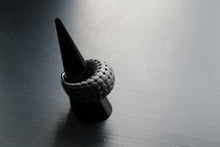 Load image into Gallery viewer, Matt Black Rhodium Statement Ring
