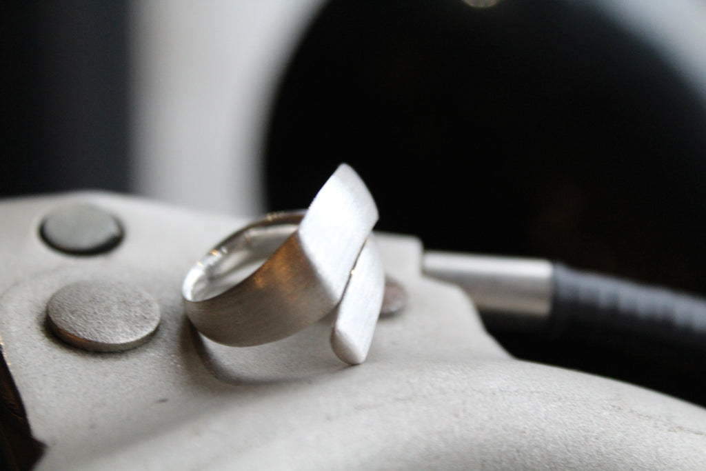 Silver Double Wave Ring