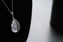 Load image into Gallery viewer, Double Sided Vintage Silver Oval Locket with Chain
