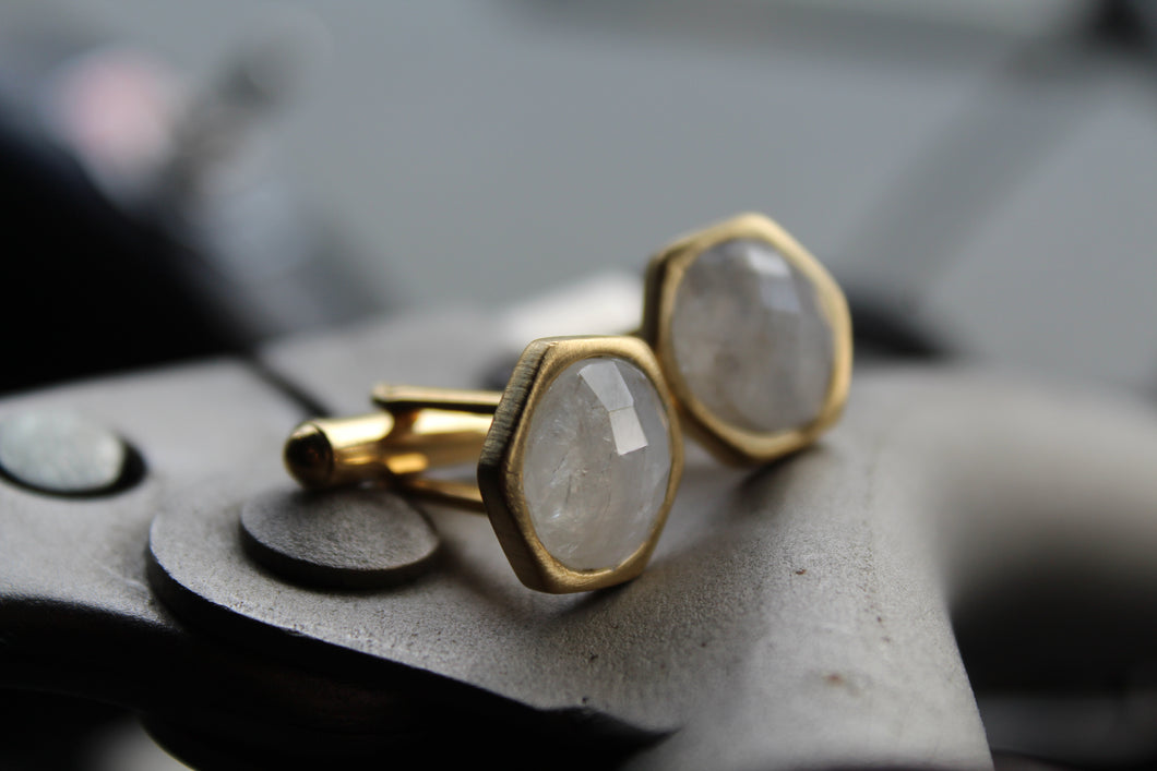 Labradorite Vermeil Cuff Links