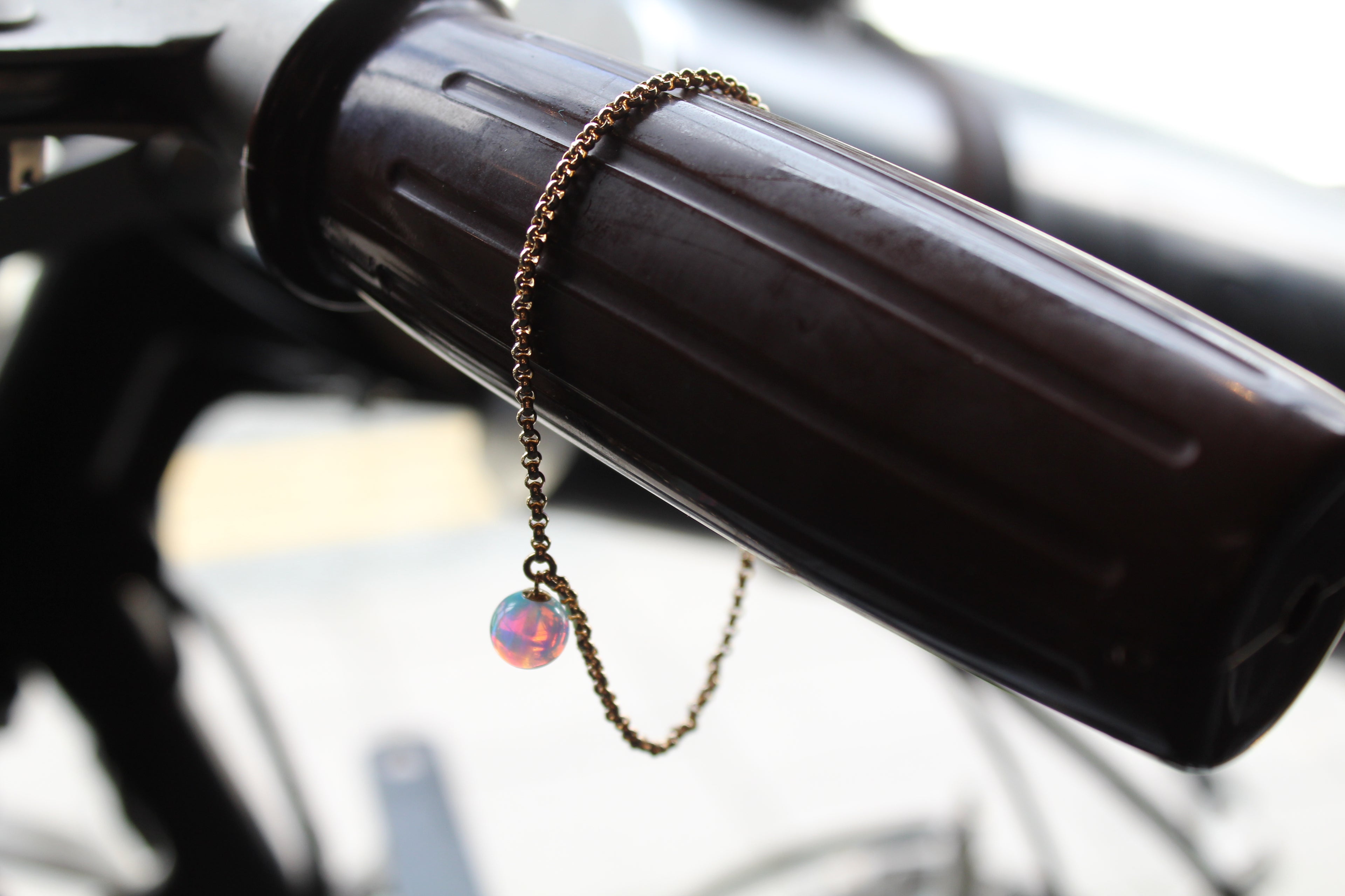 Sea Opal Charm Bracelet