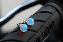 Load image into Gallery viewer, Iridescent Sea Opal Studs
